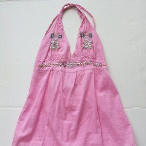 Venus pink halter top size small